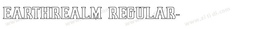 Earthrealm Regular字体转换